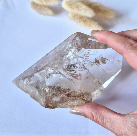 Zeldzame Golden Rutile Quartz Freeform Punt ±350 g