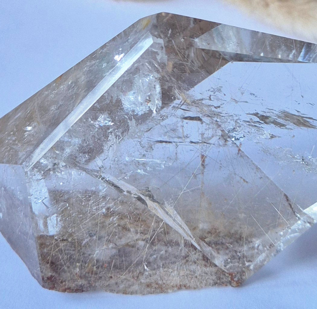 Zeldzame Golden Rutile Quartz Freeform Punt ±350 g