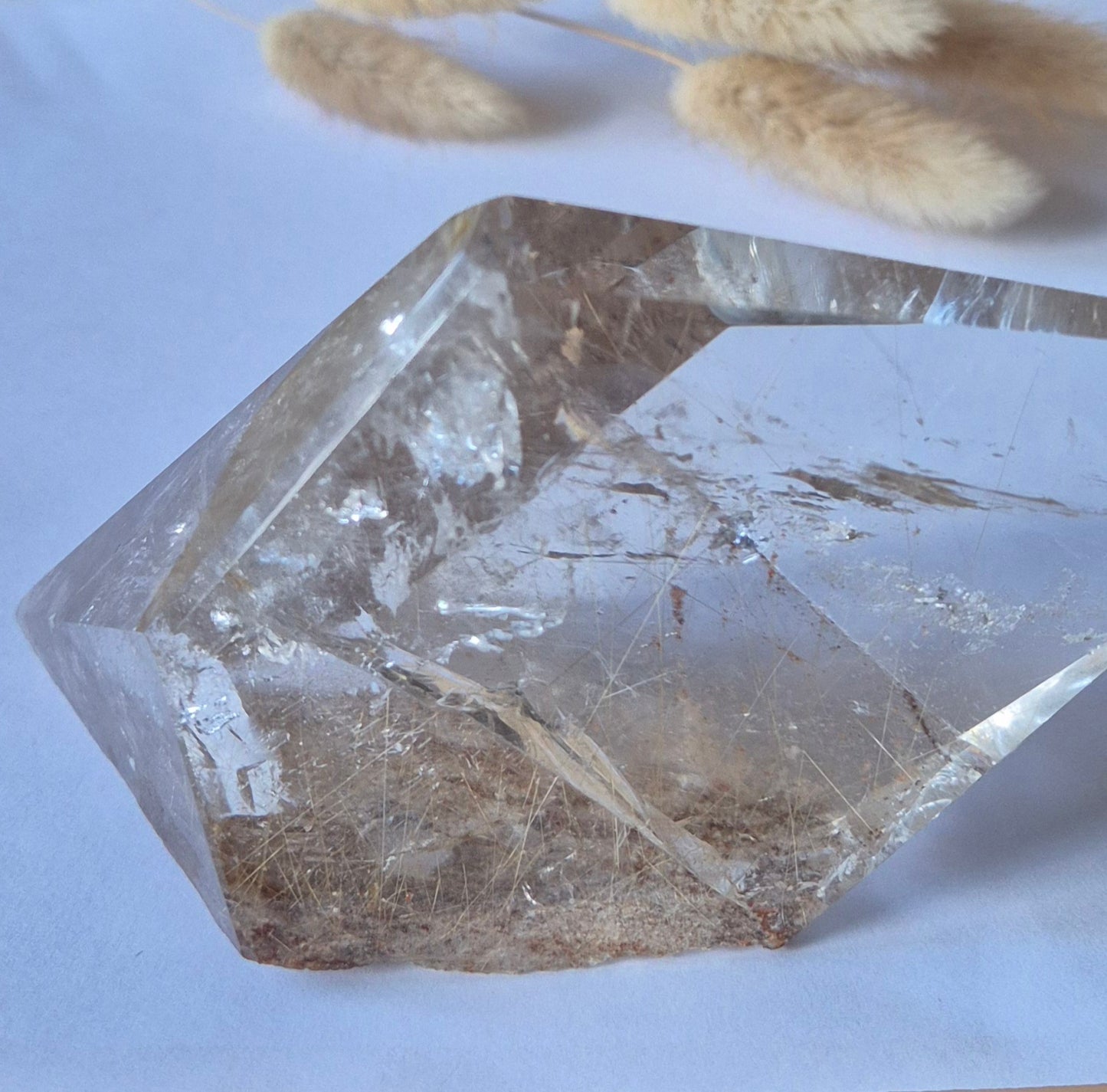 Zeldzame Golden Rutile Quartz Freeform Punt ±350 g