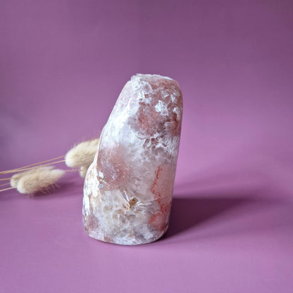 XL A+ Edelsteen Druzy Pink Amethist Geode Freeform van 844 gram Statement Piece