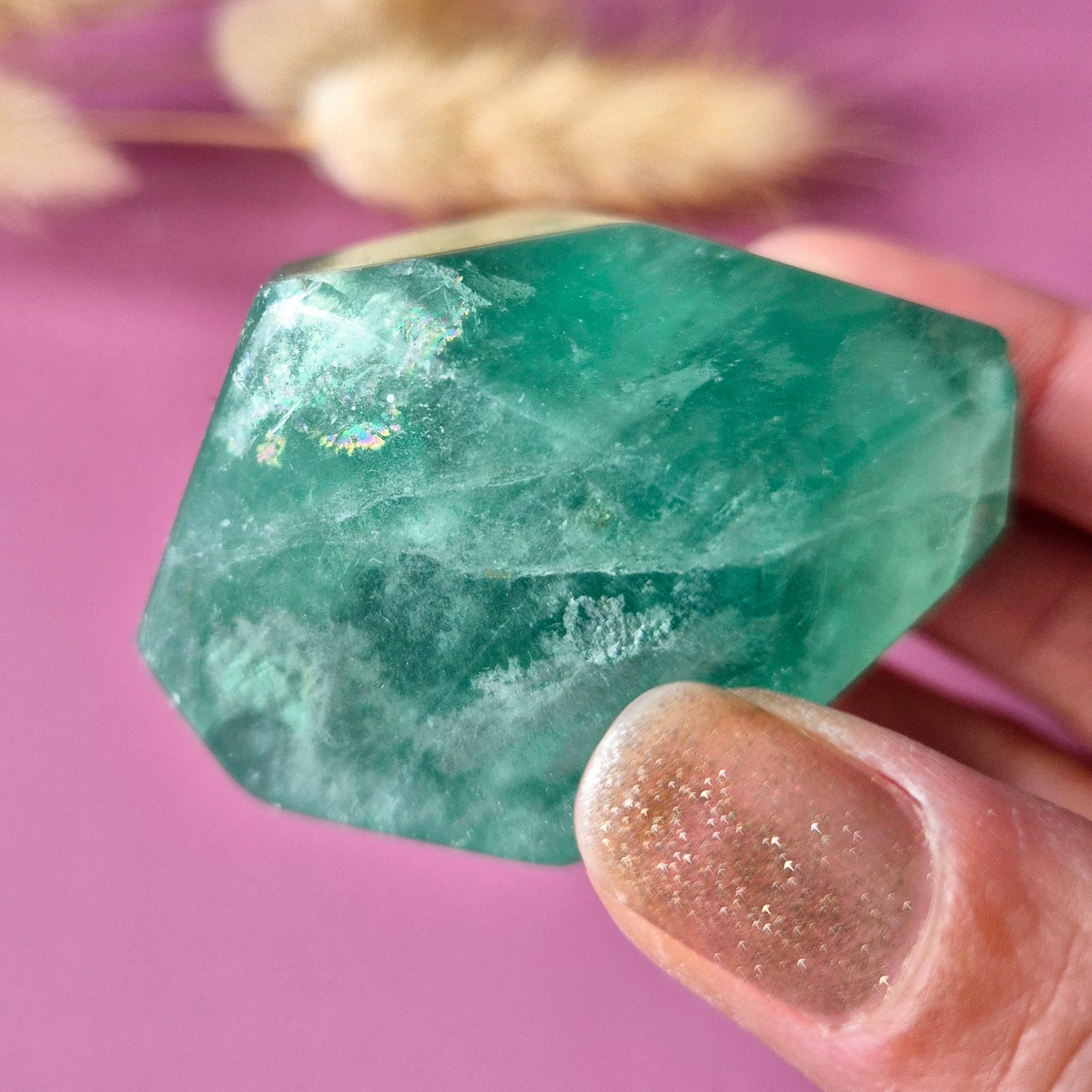 Edelsteen Groene Fluoriet Freeform – Helderheid & Energie Balans