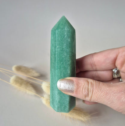 Edelsteen Groene Aventurijn Toren (8–10 cm)