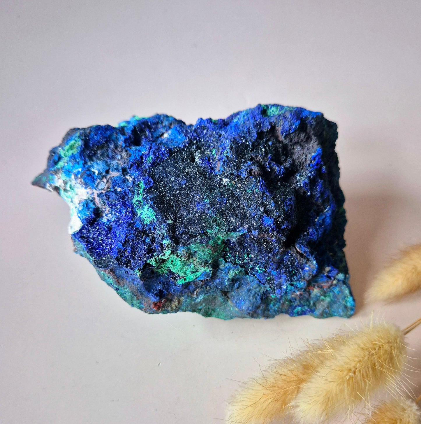 XL Druzy Seltener Azurit-Malachit Roh Wunderschöner Edelstein Nr. 10 360 Gramm – Funkelnde Naturkraft
