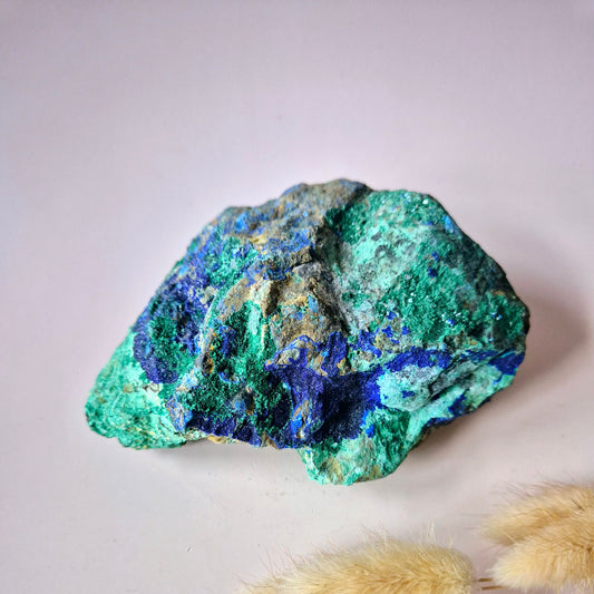 XL Druzy Zeldzame Azuriet-Malachiet Ruwe Schitterende Edelsteen 778gram – Sprankelende Natuurlijke Kracht