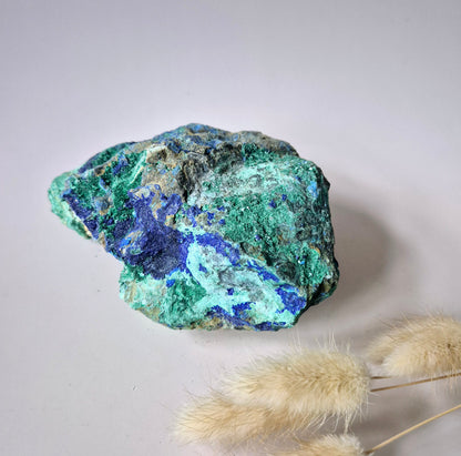 XL Druzy Seltener Azurit-Malachit Roh Wunderschöner Edelstein Nr. 10 360 Gramm – Funkelnde Naturkraft