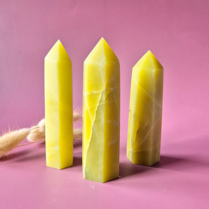 Edelsteen Serpentine Toren (10–12 cm)