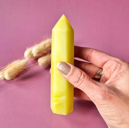 Edelsteen Serpentine Toren (10–12 cm)