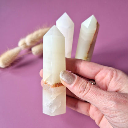 Edelsteen Afghan Jade Toren (8–10 cm)  Rust • Heling • Harmonie