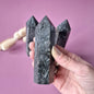 Gemstone Rhodonite Obelisk Tower - 8-10cm
