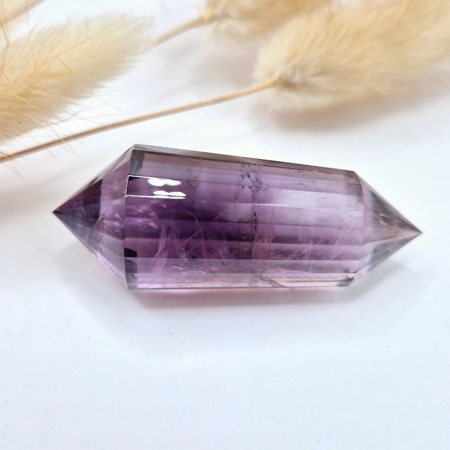 Edelsteen Hoge Kwaliteit Amethist Vogel Crystal (24 Facetten) - 5cm