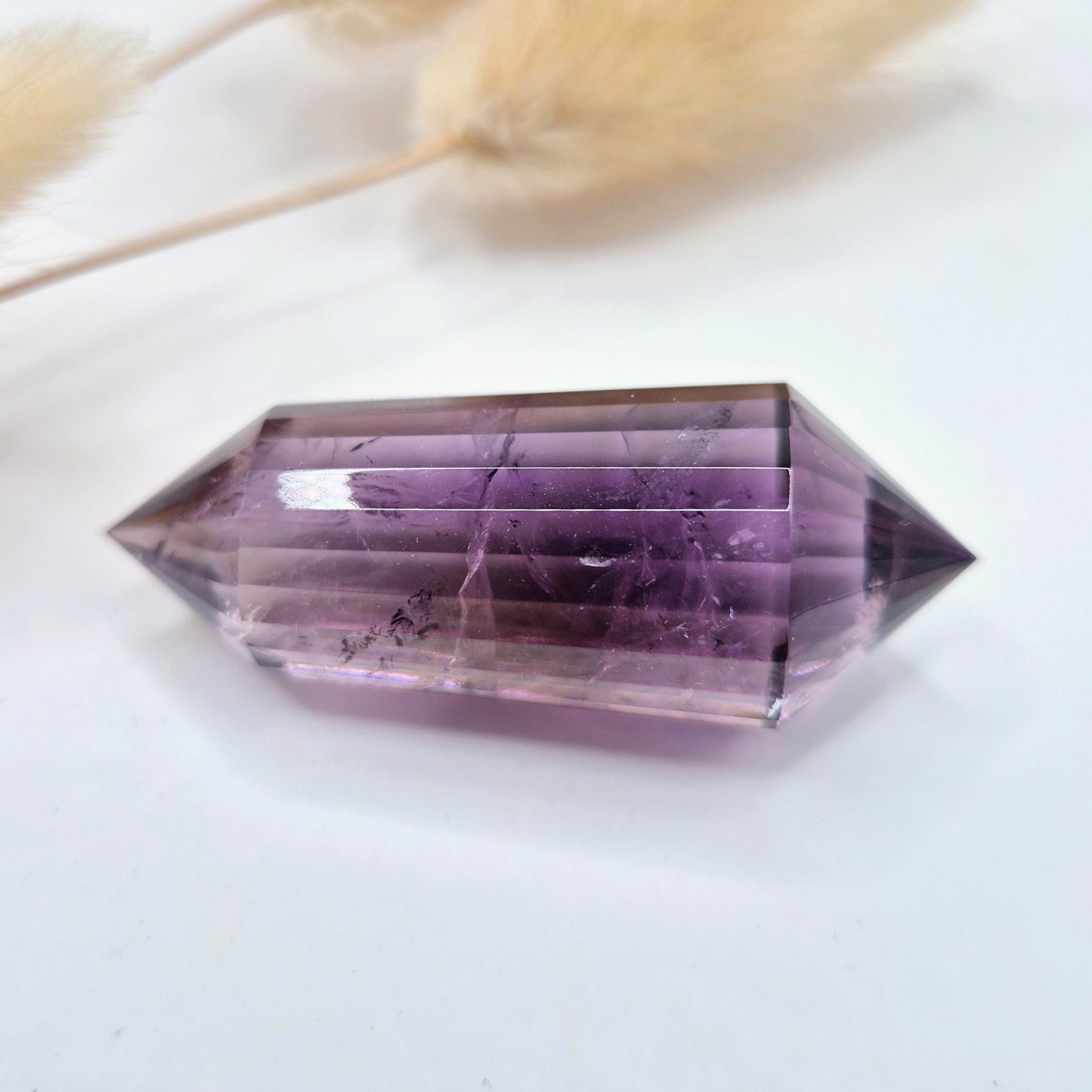 Edelsteen Hoge Kwaliteit Amethist Vogel Crystal (24 Facetten) - 5cm