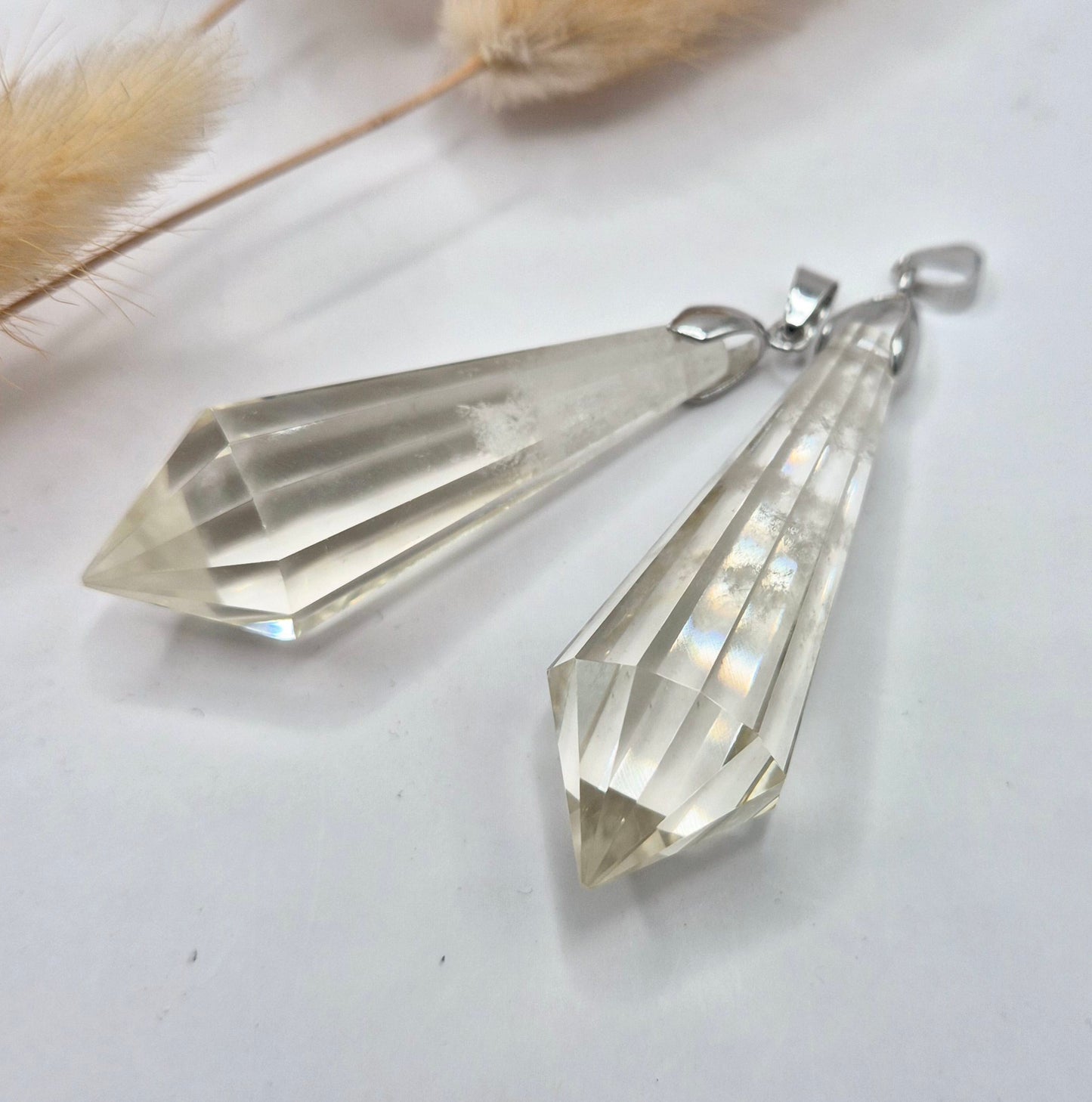 Edelsteen Citrien Vogel Kristal Hanger (12 facetten, 5–5,5 cm)