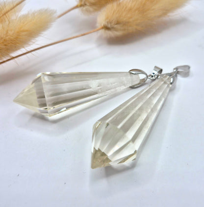 Edelsteen Citrien Vogel Kristal Hanger (12 facetten, 5–5,5 cm)