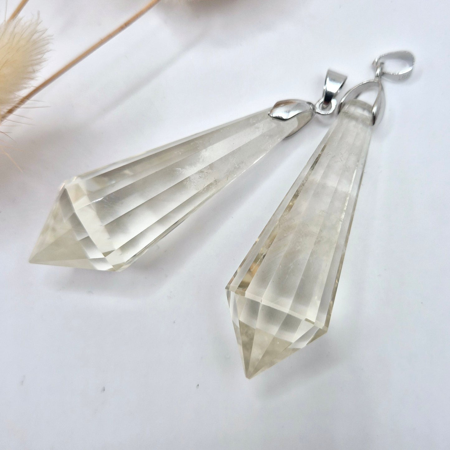 Edelsteen Citrien Vogel Kristal Hanger (12 facetten, 5–5,5 cm)