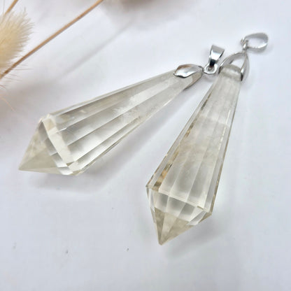 Edelsteen Citrien Vogel Kristal Hanger (12 facetten, 5–5,5 cm)