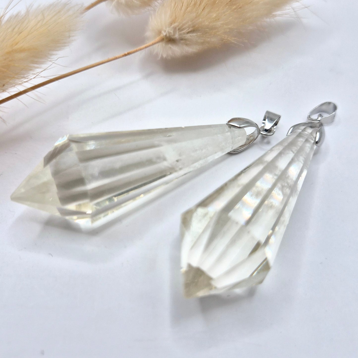 Edelsteen Citrien Vogel Kristal Hanger (12 facetten, 5–5,5 cm)