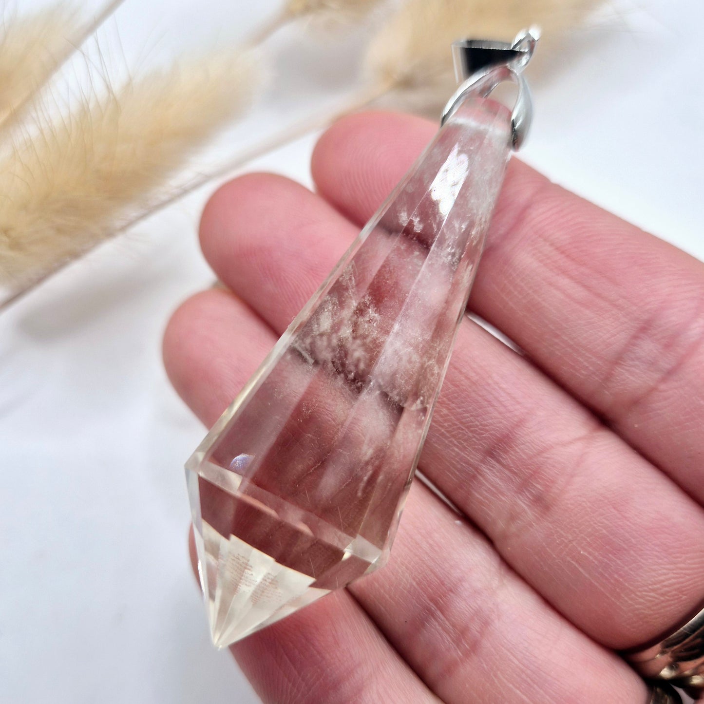 Edelsteen Citrien Vogel Kristal Hanger (12 facetten, 5–5,5 cm)