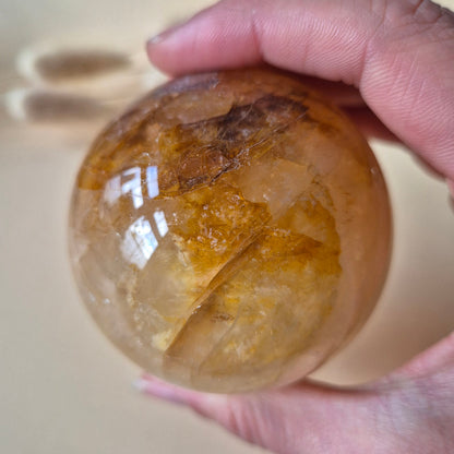 Edelsteen Golden Healer Bol – 60 mm