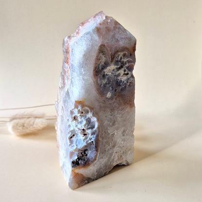 XL Edelsteen Druzy Pink Amethist Geode Freeform Toren van 527 gram Statement Piece