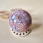 Kristallen Edelsteen Druzy Petal Agate bol 61mm – Uniek kunstwerkje van Moeder Aarde