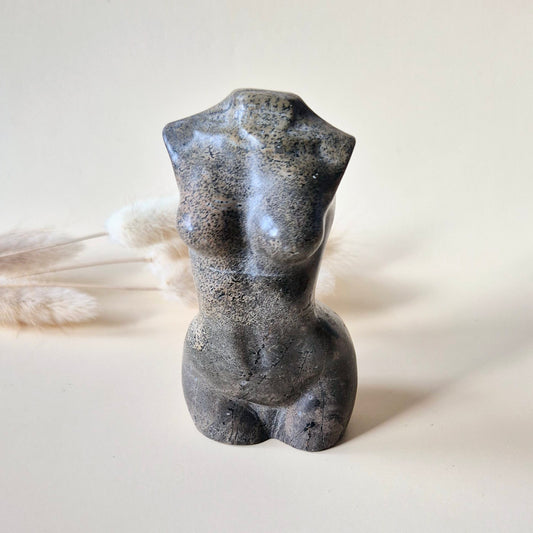 Edelsteinbüste einer Frau (8 cm) - Rosenquarz