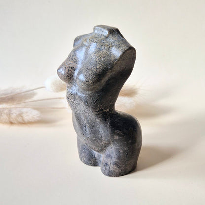 Edelsteinbüste einer Frau (8 cm) - Rosenquarz