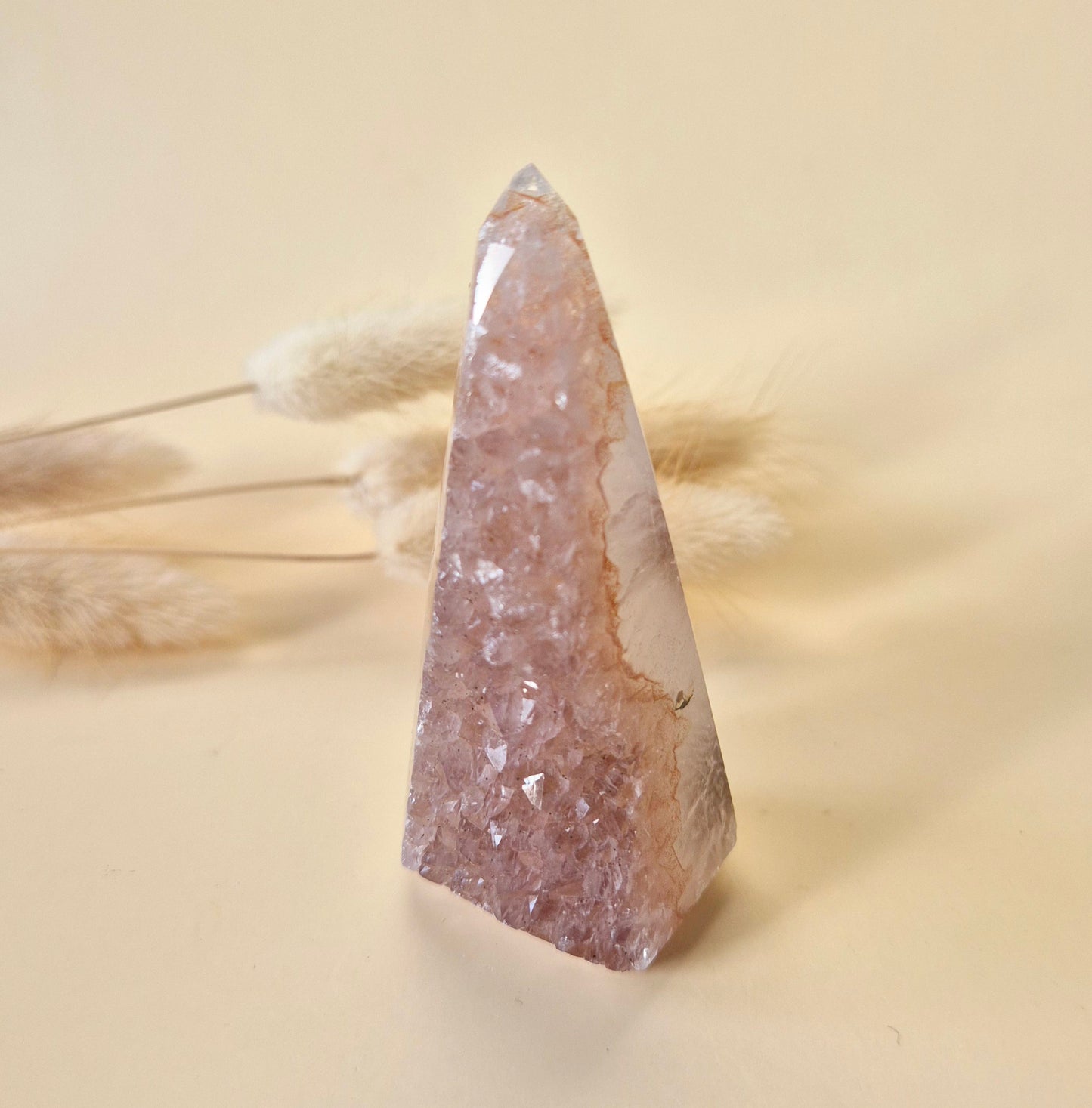 Druzy Grijze Agaat Diamant Staande Edelsteen Kristal - #5 75g