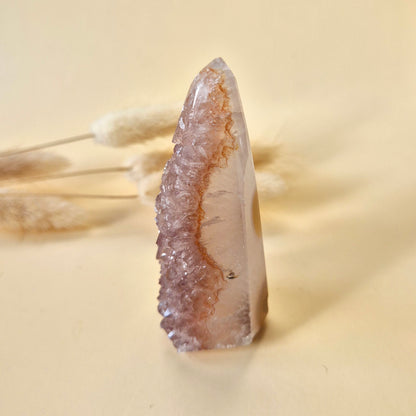 Druzy Grijze Agaat Diamant Staande Edelsteen Kristal - #5 75g