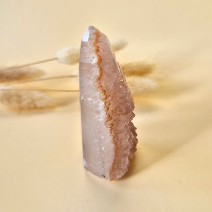 Druzy Grijze Agaat Diamant Staande Edelsteen Kristal - #5 75g