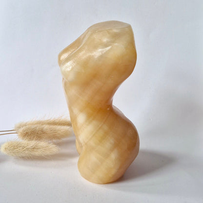 Edelsteinbüste einer Frau (8 cm) - Rosenquarz