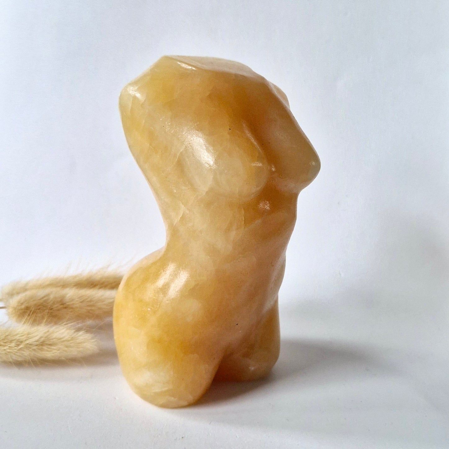 Edelsteinbüste einer Frau (8 cm) - Rosenquarz