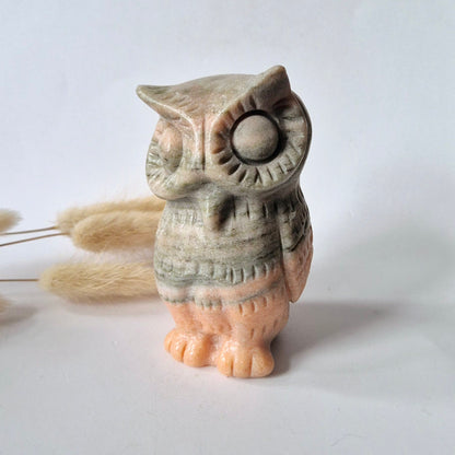 Edelsteinbüste einer Frau (8 cm) - Rosenquarz