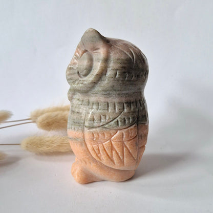 Edelsteinbüste einer Frau (8 cm) - Rosenquarz