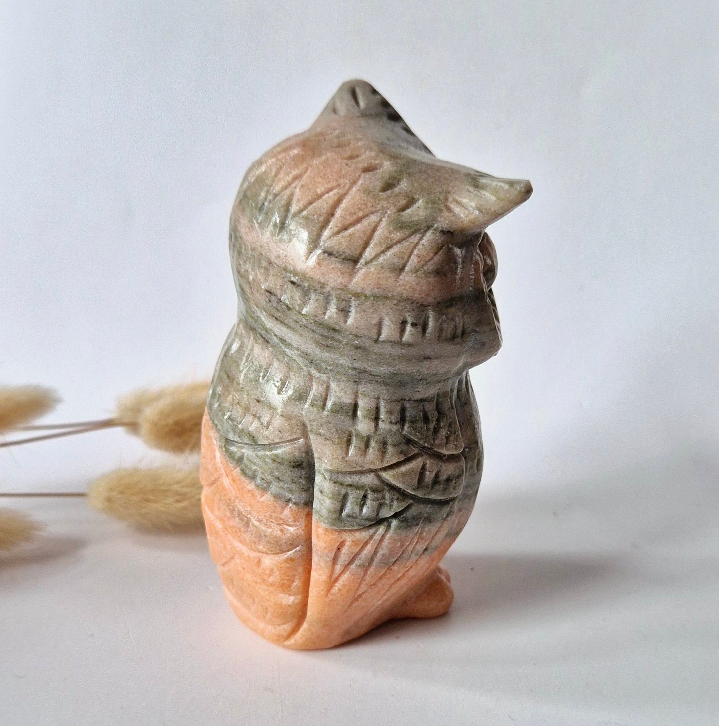 Edelsteinbüste einer Frau (8 cm) - Rosenquarz