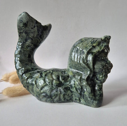 Edelsteinbüste einer Frau (8 cm) - Rosenquarz