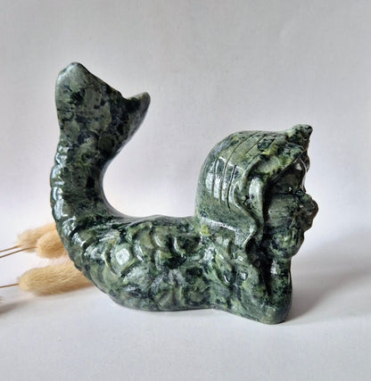 Edelsteinbüste einer Frau (8 cm) - Rosenquarz