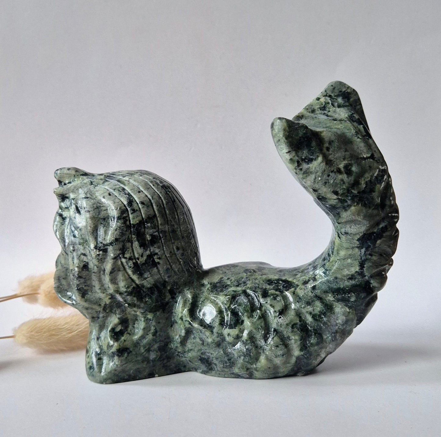 Edelsteinbüste einer Frau (8 cm) - Rosenquarz