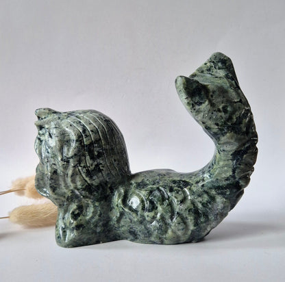 Edelsteinbüste einer Frau (8 cm) - Rosenquarz