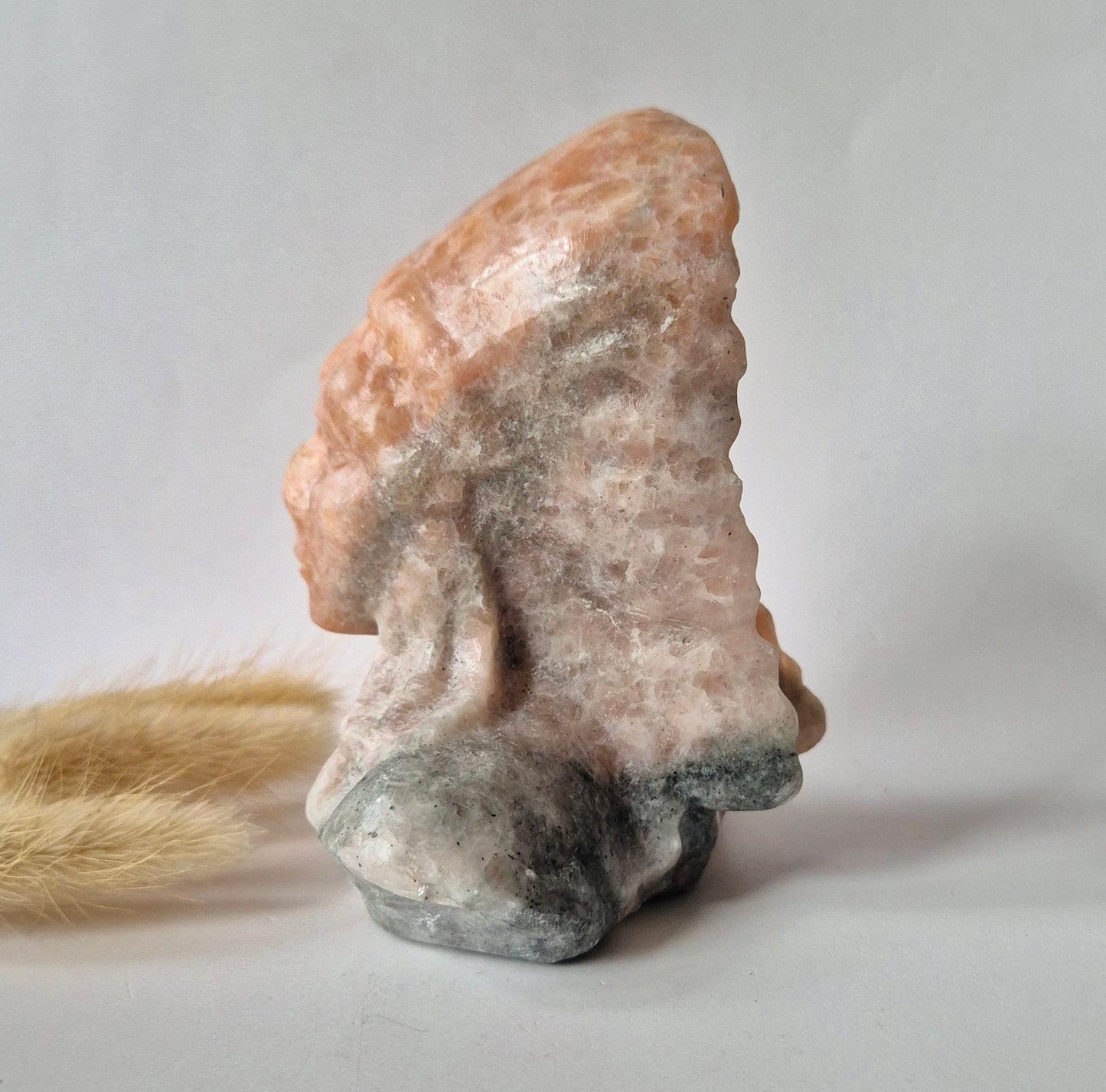 Edelsteinbüste einer Frau (8 cm) - Rosenquarz