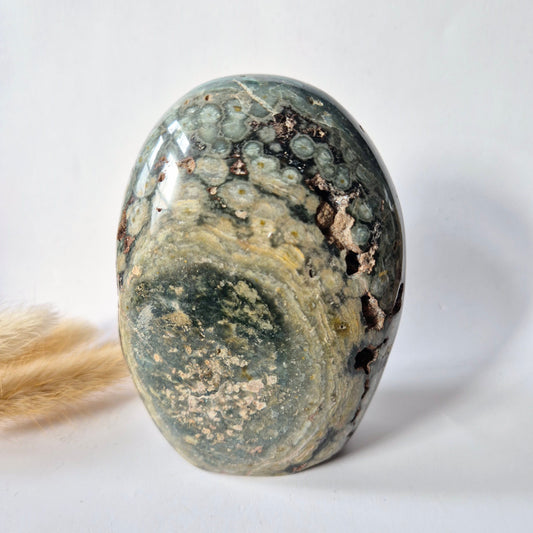 Edelsteen Spiritueel Statement piece Ocean Jasper Freeform – 527 gram