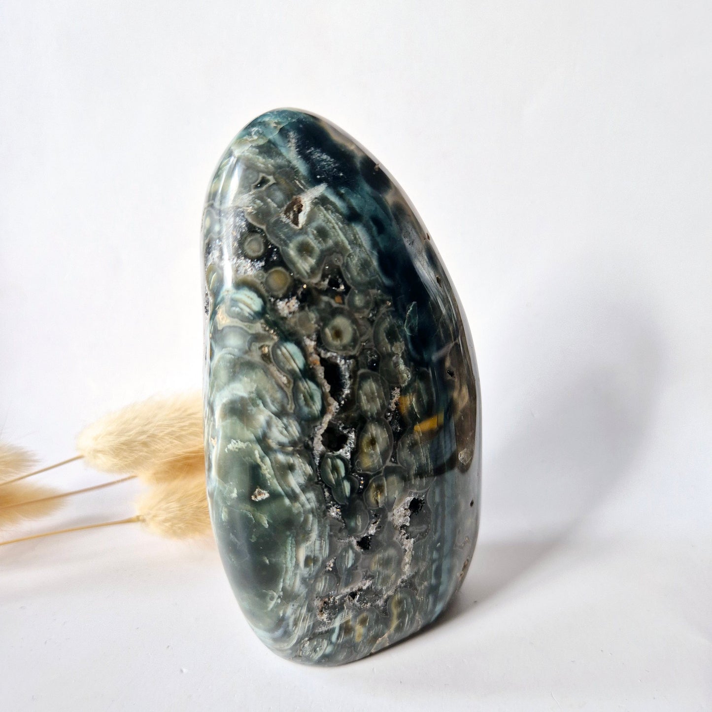 Edelsteen Spiritueel Statement piece Ocean Jasper Freeform – 474 gram