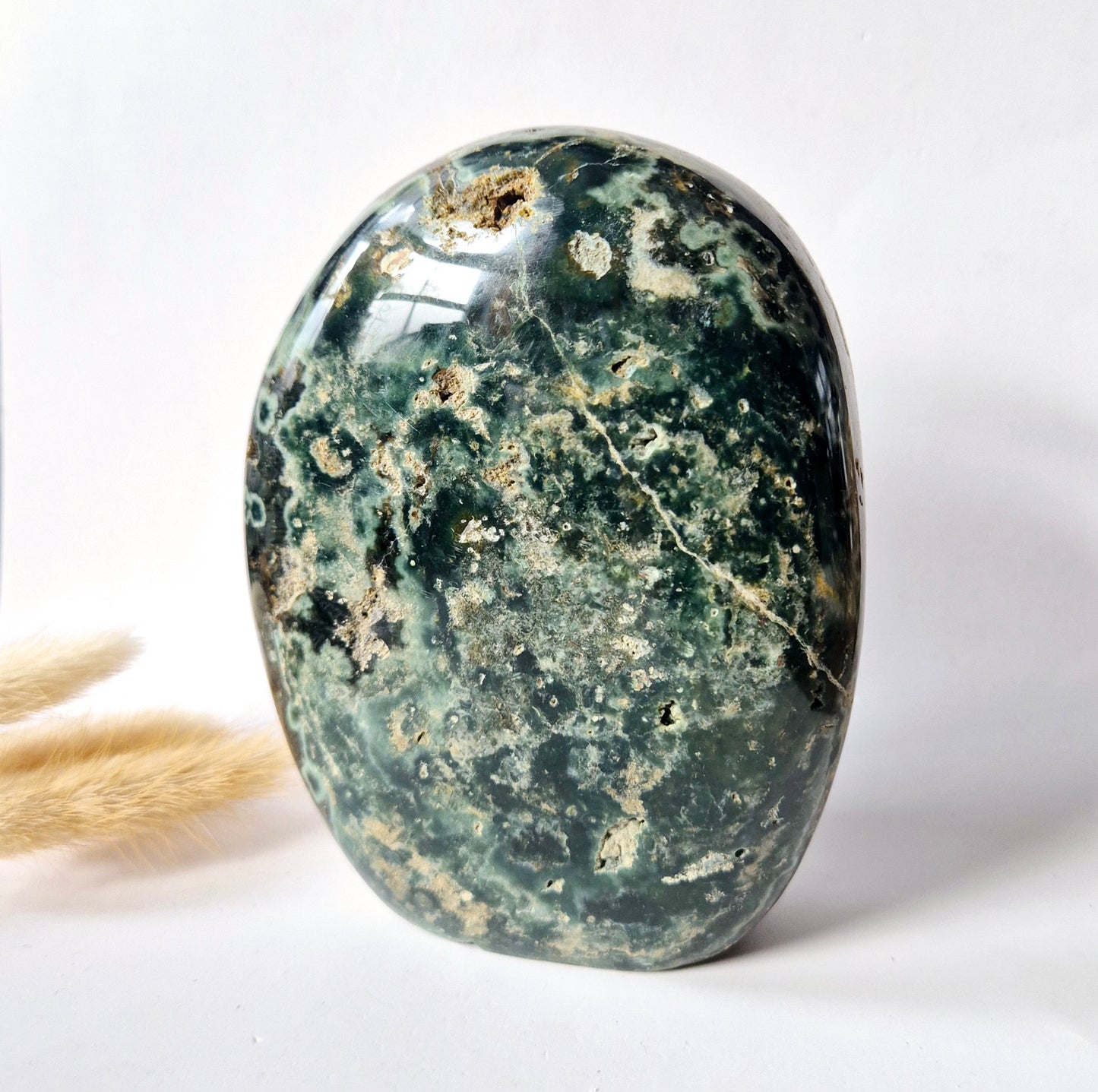 Edelsteen Spiritueel Statement piece Ocean Jasper Freeform – 1100 gram