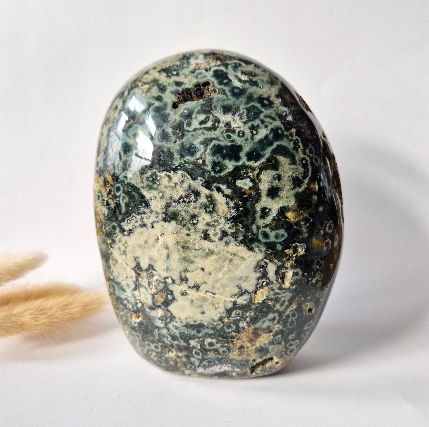 Edelsteen Spiritueel Statement piece Ocean Jasper Freeform – 1100 gram