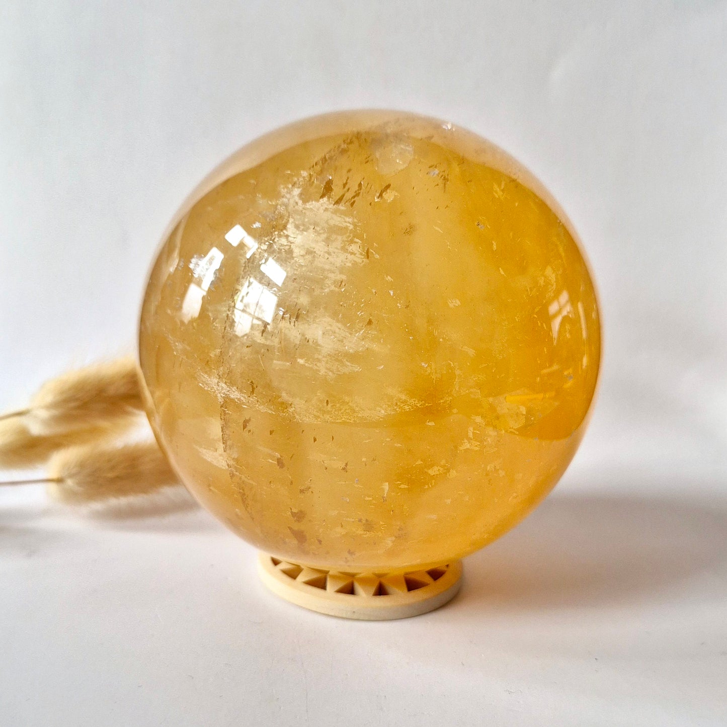 Edelsteen Gele Fluoriet Bol (±1500 g | ±105 mm)