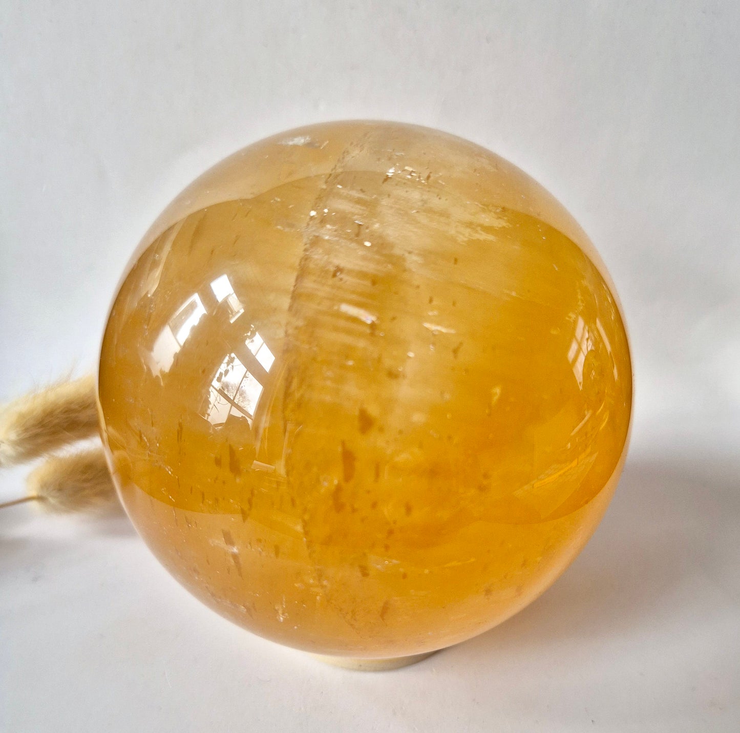 Edelsteen Gele Fluoriet Bol (±1500 g | ±105 mm)