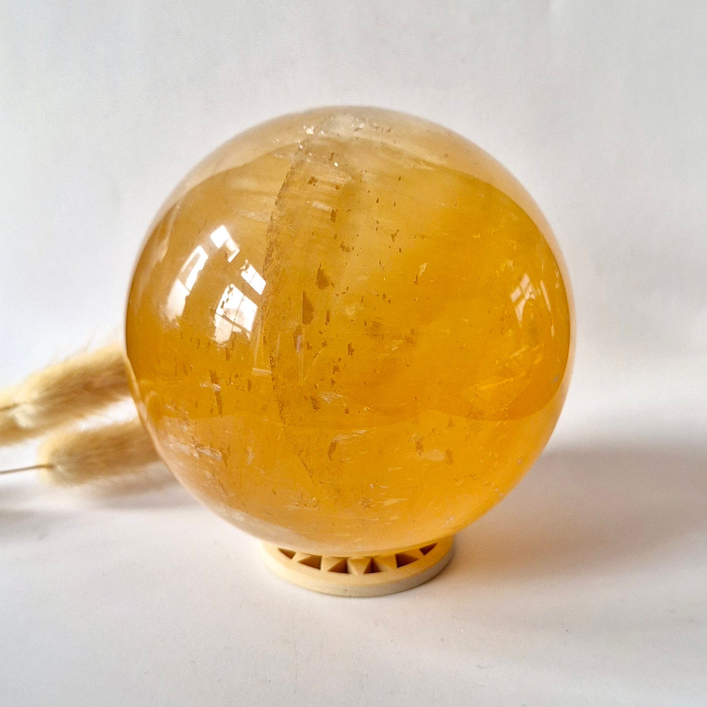 Edelsteen Gele Fluoriet Bol (±1500 g | ±105 mm)