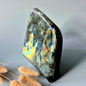 Gemstone Purple Labradorite Heart Palm Stone – Intuition, Protection &amp; Mystical Power