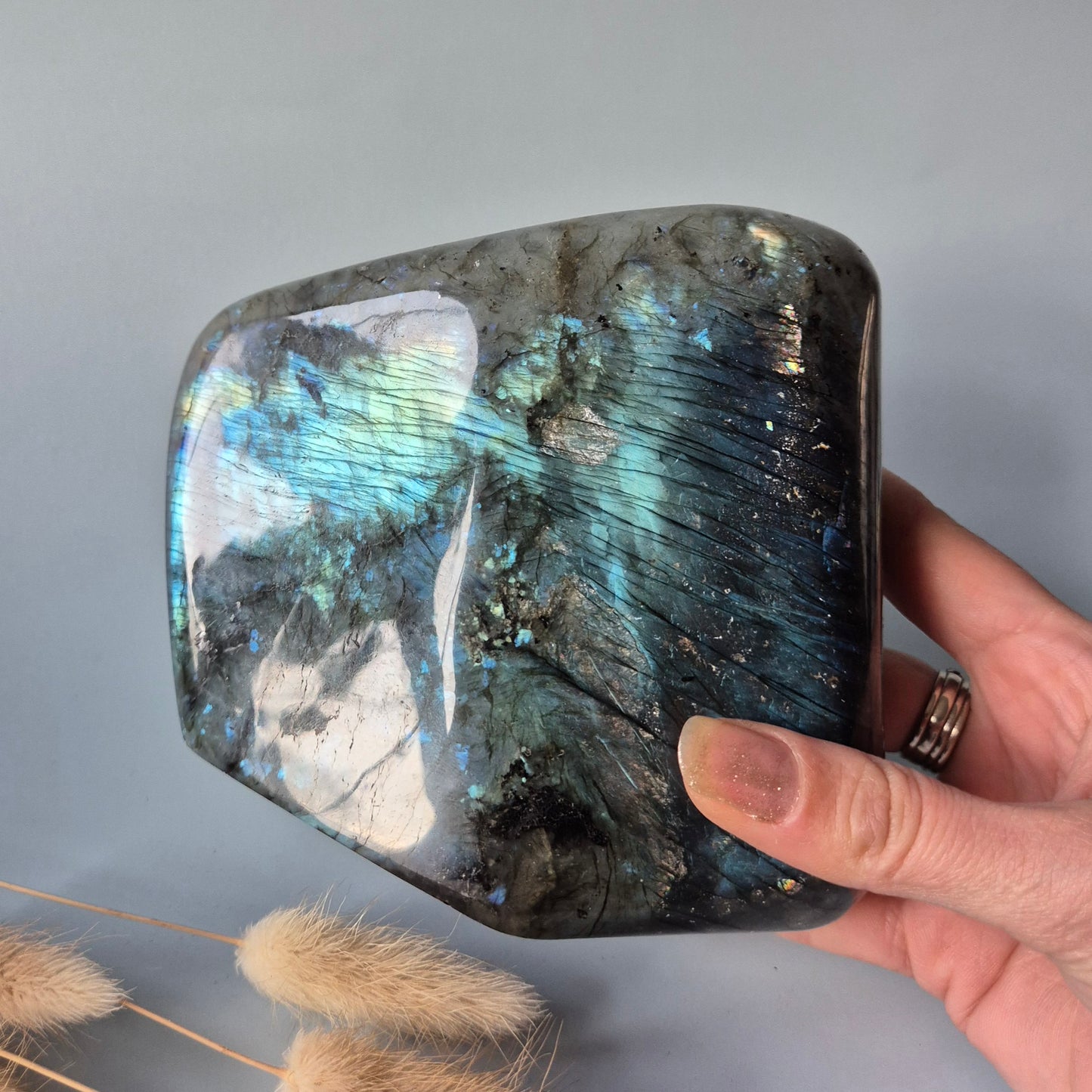 XXL Labradoriet Freeform van 1600g – Intense Flash & Spirituele Bescherming