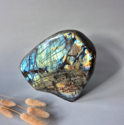 XXL Labradoriet Freeform van 3566g – Intense Flash & Spirituele Bescherming