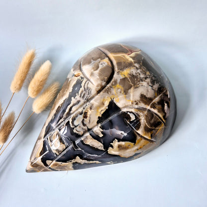 XL Edelsteen Volcano Agate Sculptuur (UV Reactief) – ± 2 kg